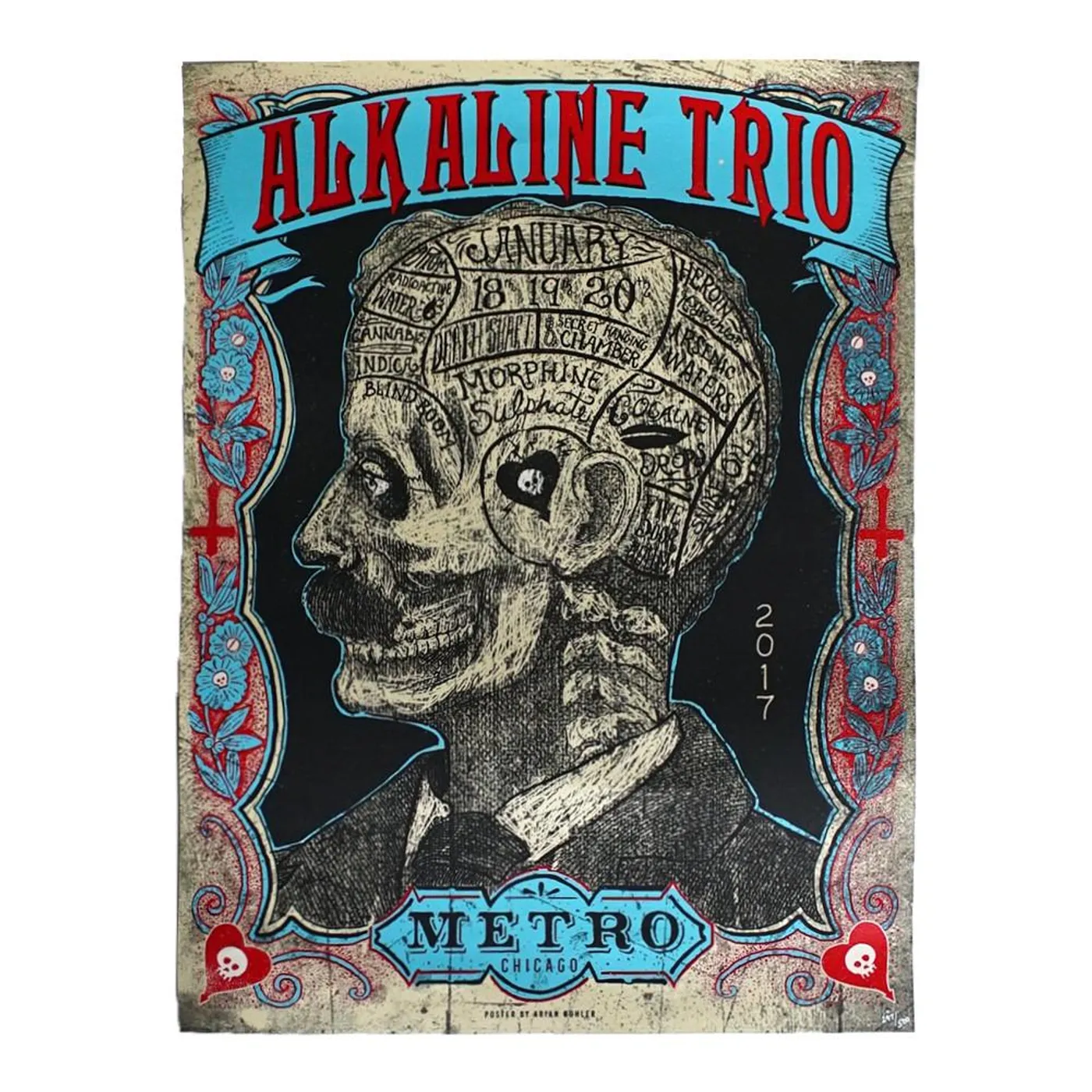 Alkaline Trio Metro Tour Print