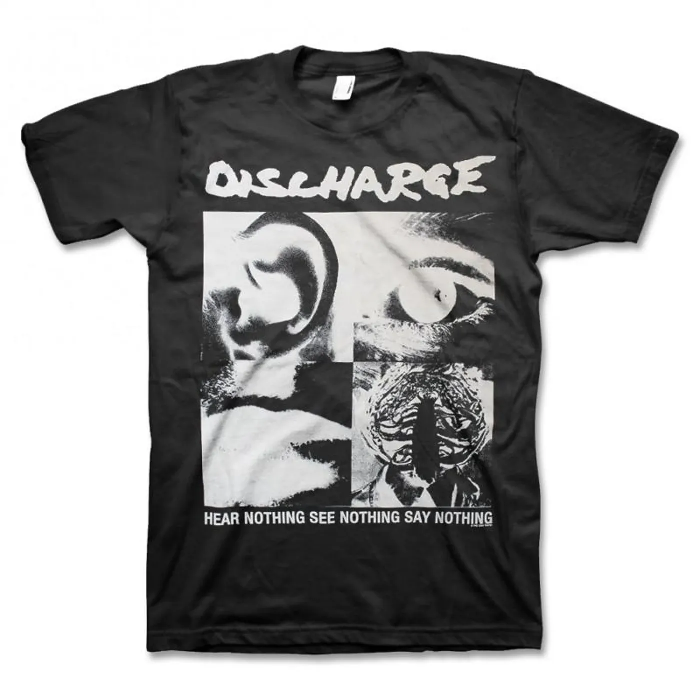 Discharge Hear Nothing T-shirt (Black)