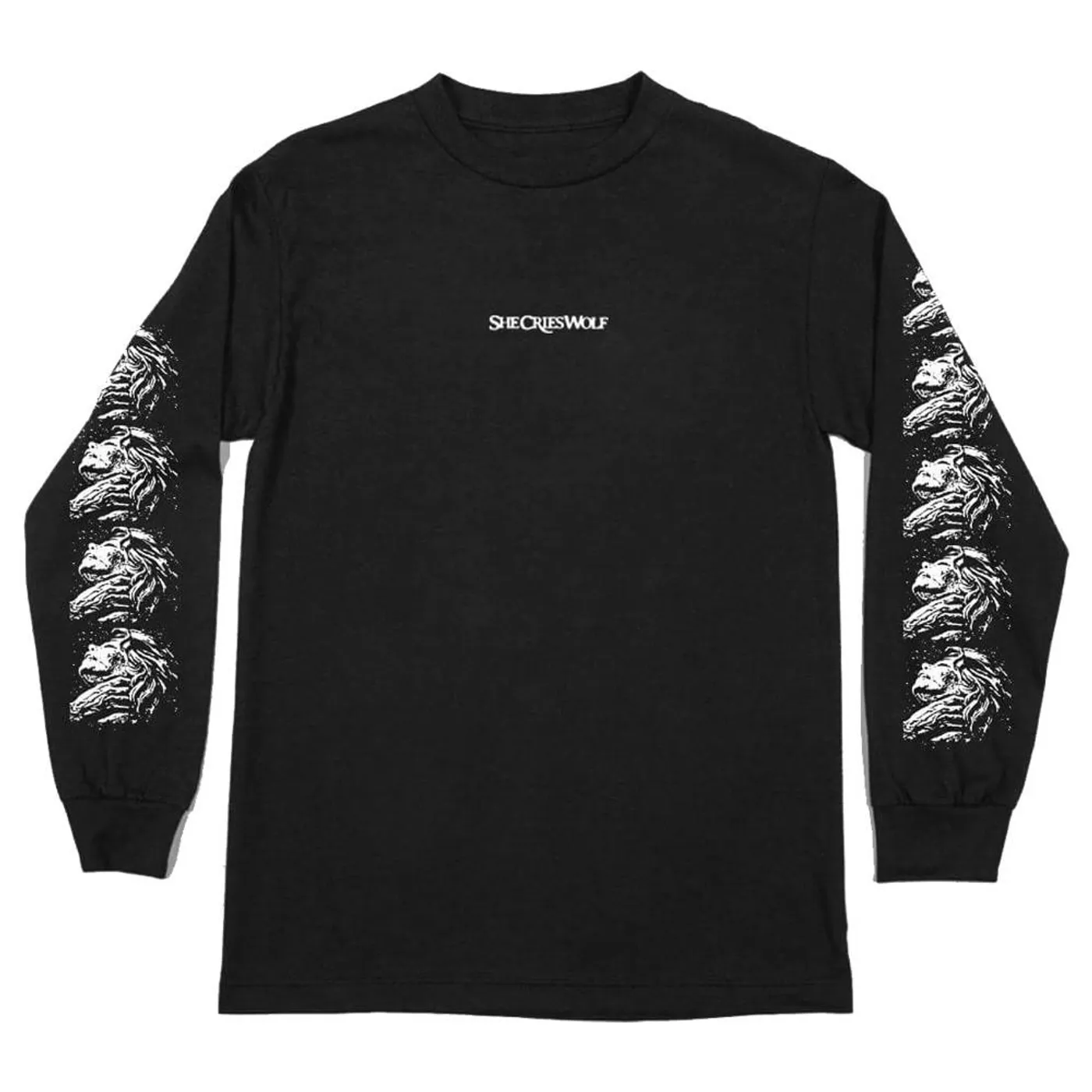 She Cries Wolf Longsleeve Tee (Black)
