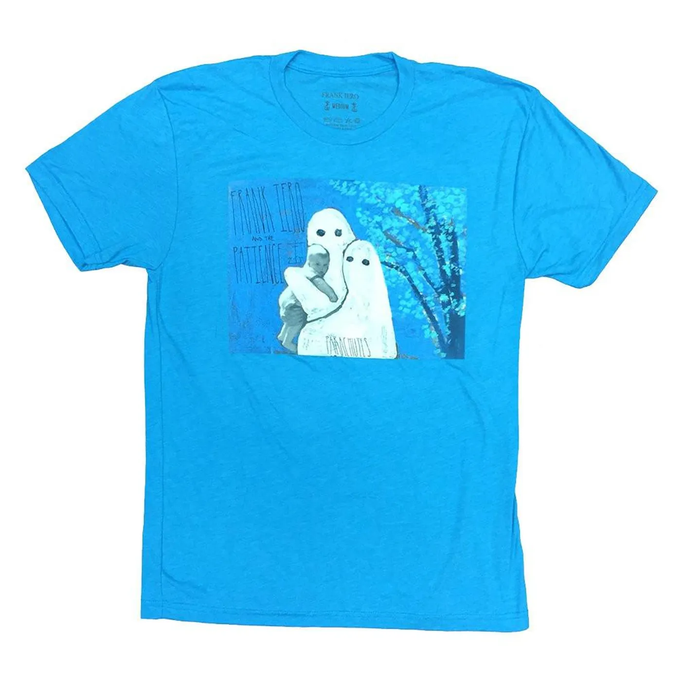 Frank Iero Parachutes Album Cover T-shirt (Heather Blue)