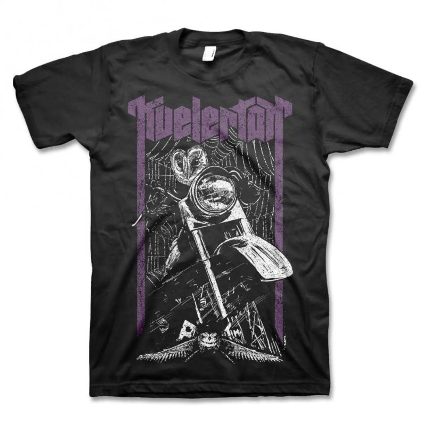 Kvelertak Owl Biker Tee (Black)