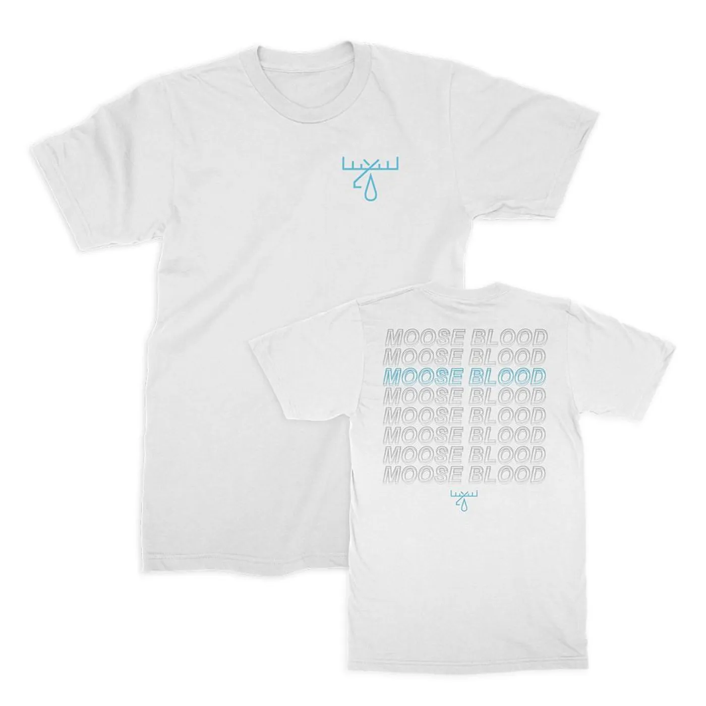 Moose Blood Repeater Tee (White)