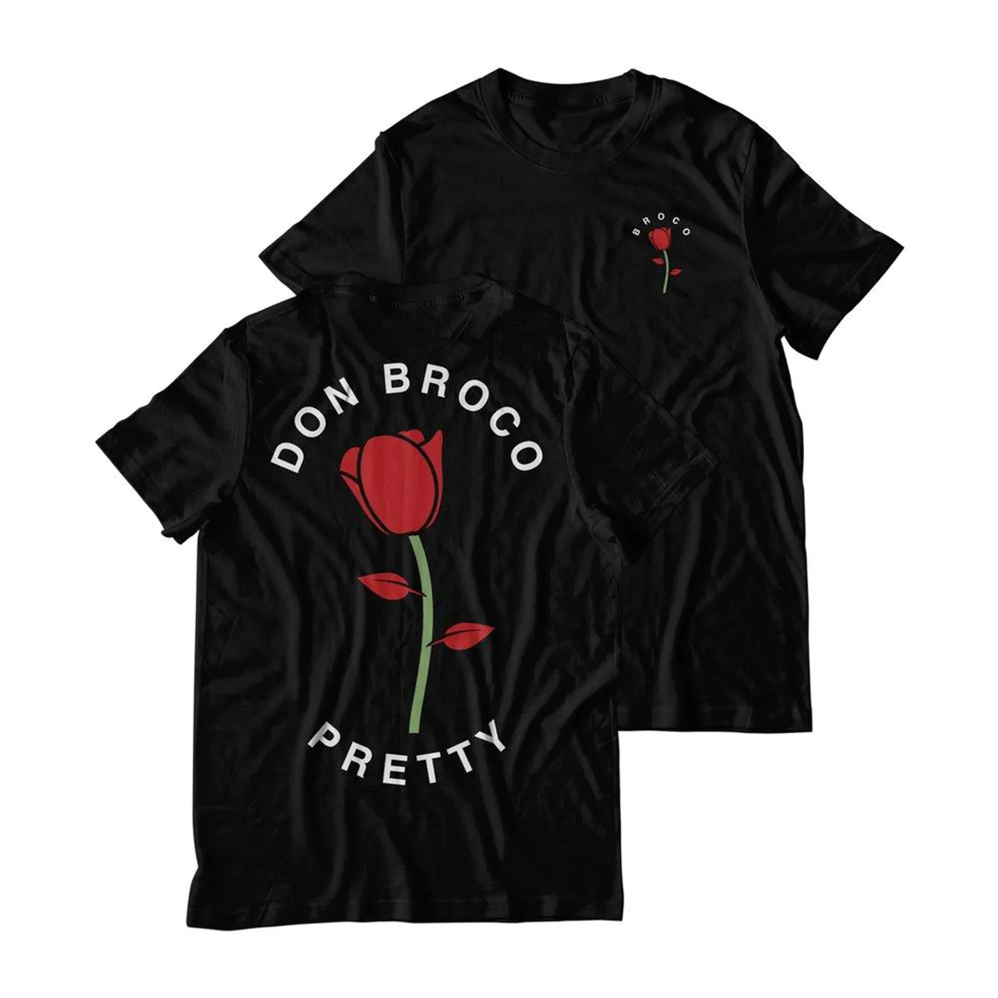 DON BROCO Pretty Flower Tee (Black)