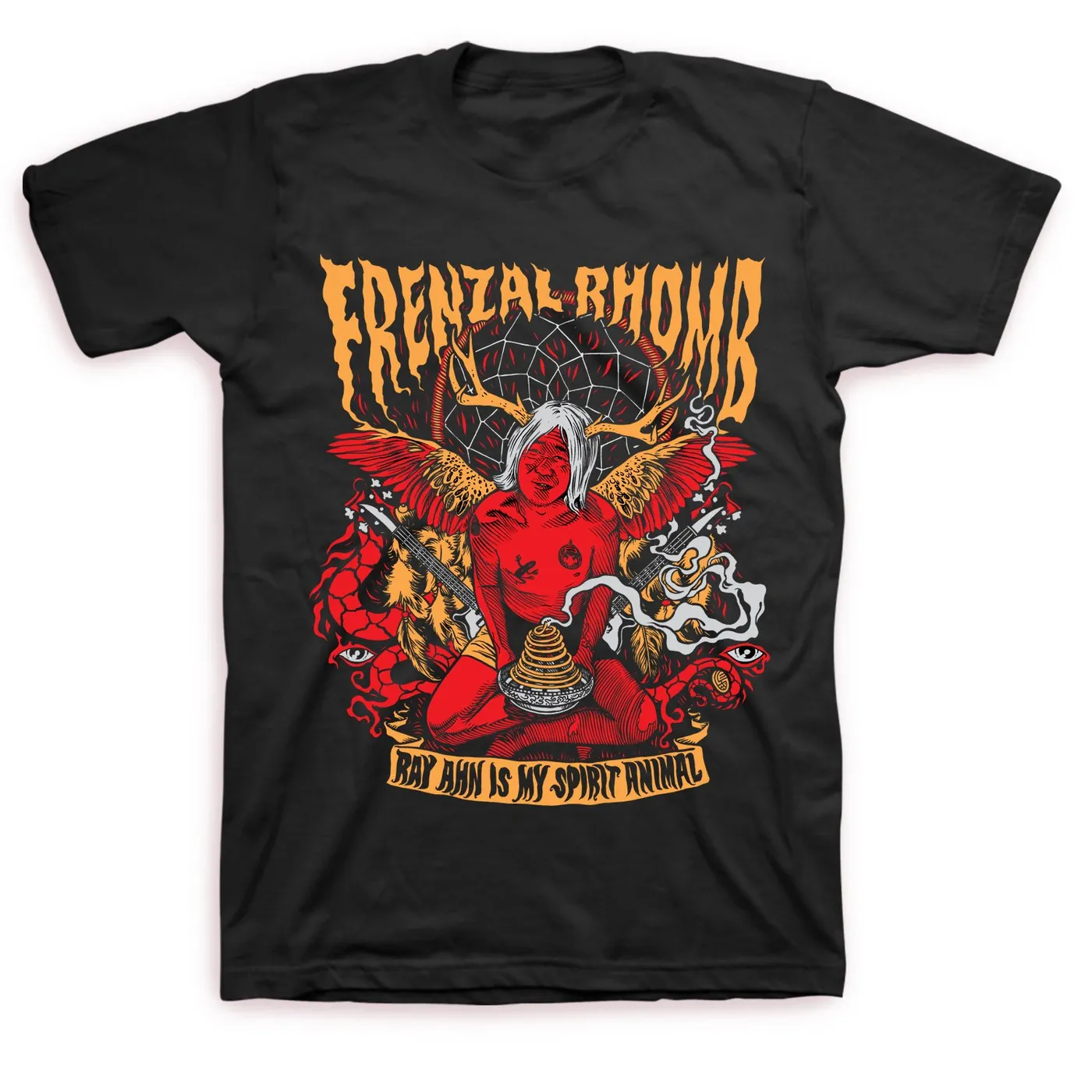Frenzal Rhomb Ray Ahn is My Spirit Animal T-shirt (Black)