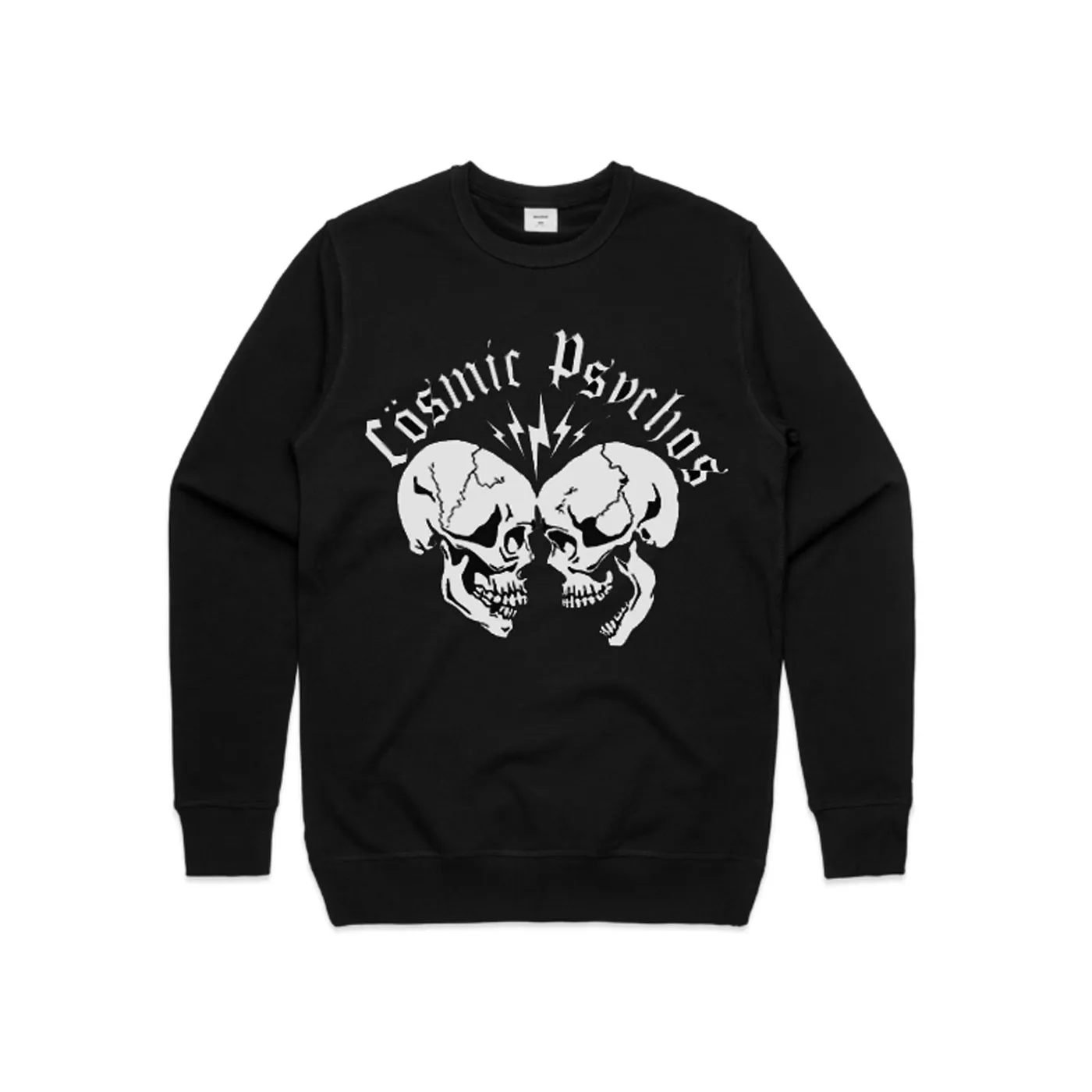 Cosmic Psychos Clashing Skulls Crewneck (Black)