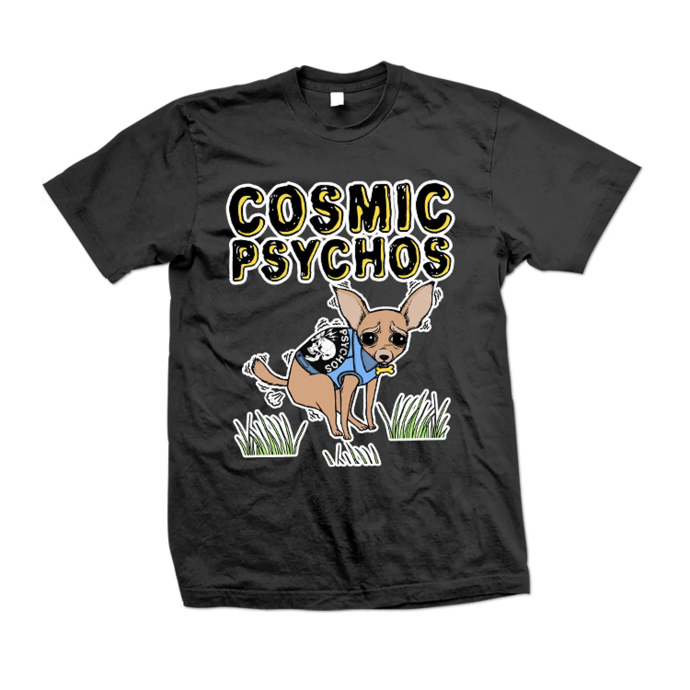 Cosmic Psychos Farting Dog Tee (Black)