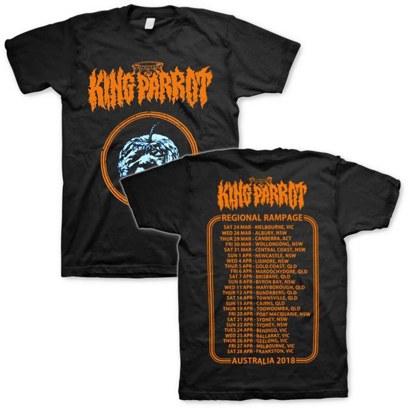 King Parrot Ugly Produce Regional Rampage Tour T-shirt (Black)