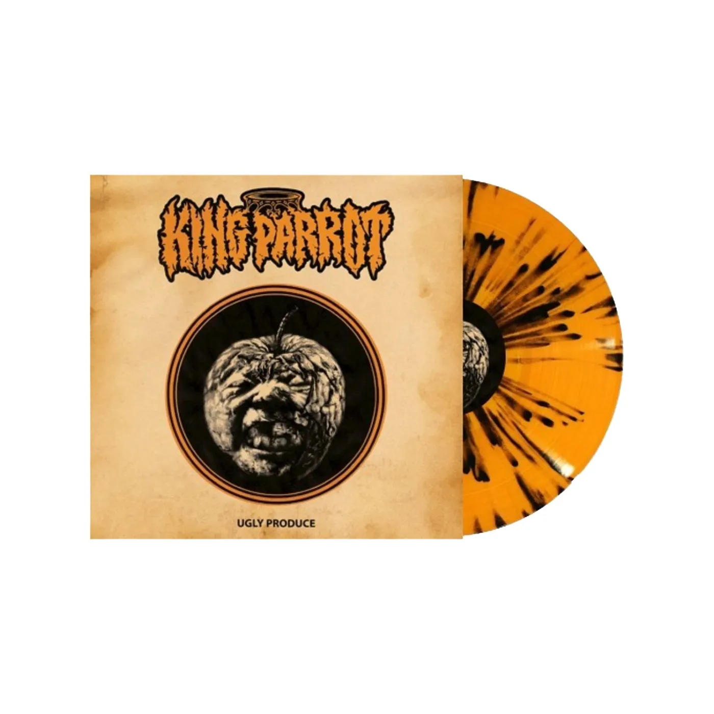 King Parrot Ugly Produce LP (Orange w/ Black Splatter) (Vinyl)