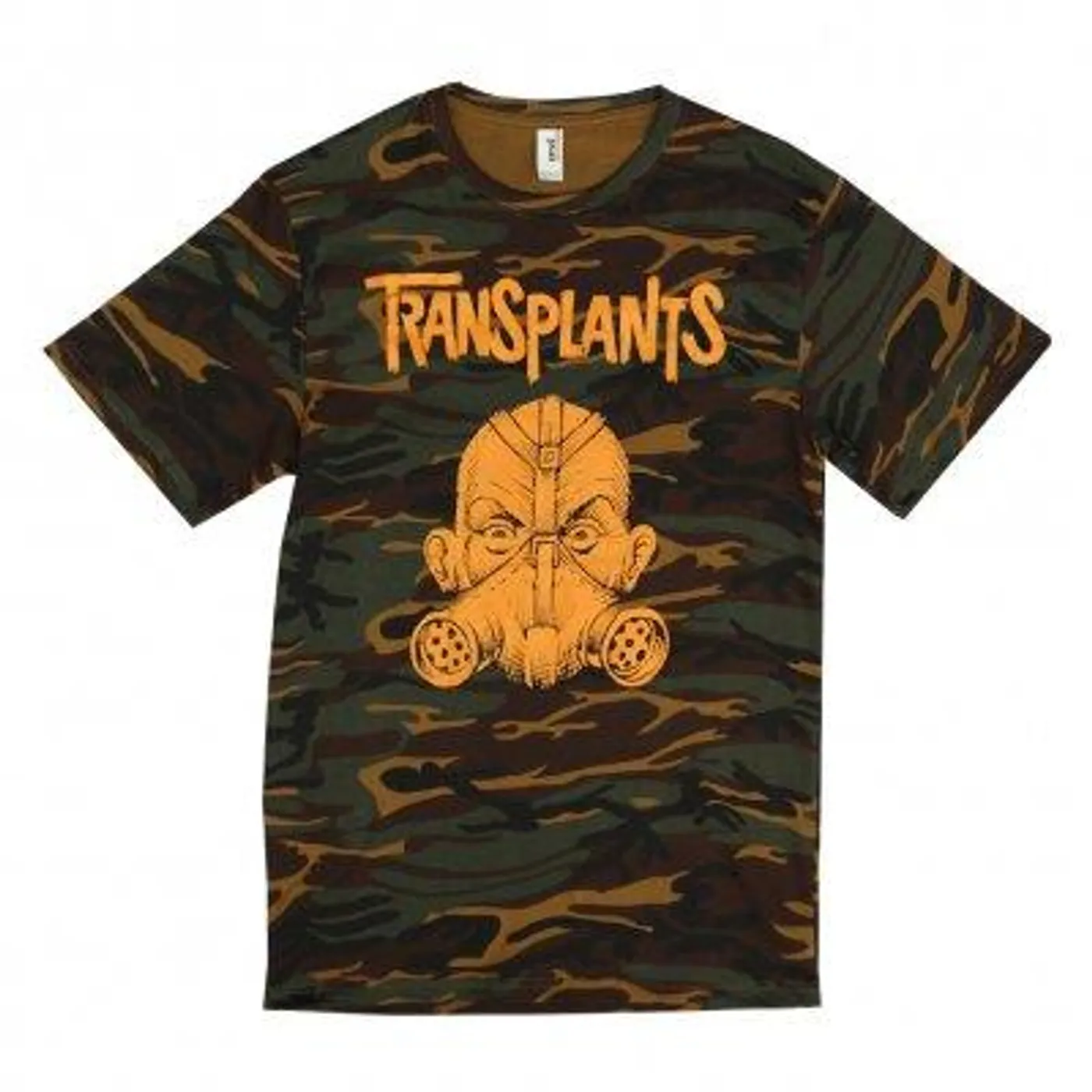 Transplants Gas Mask Camo T-shirt
