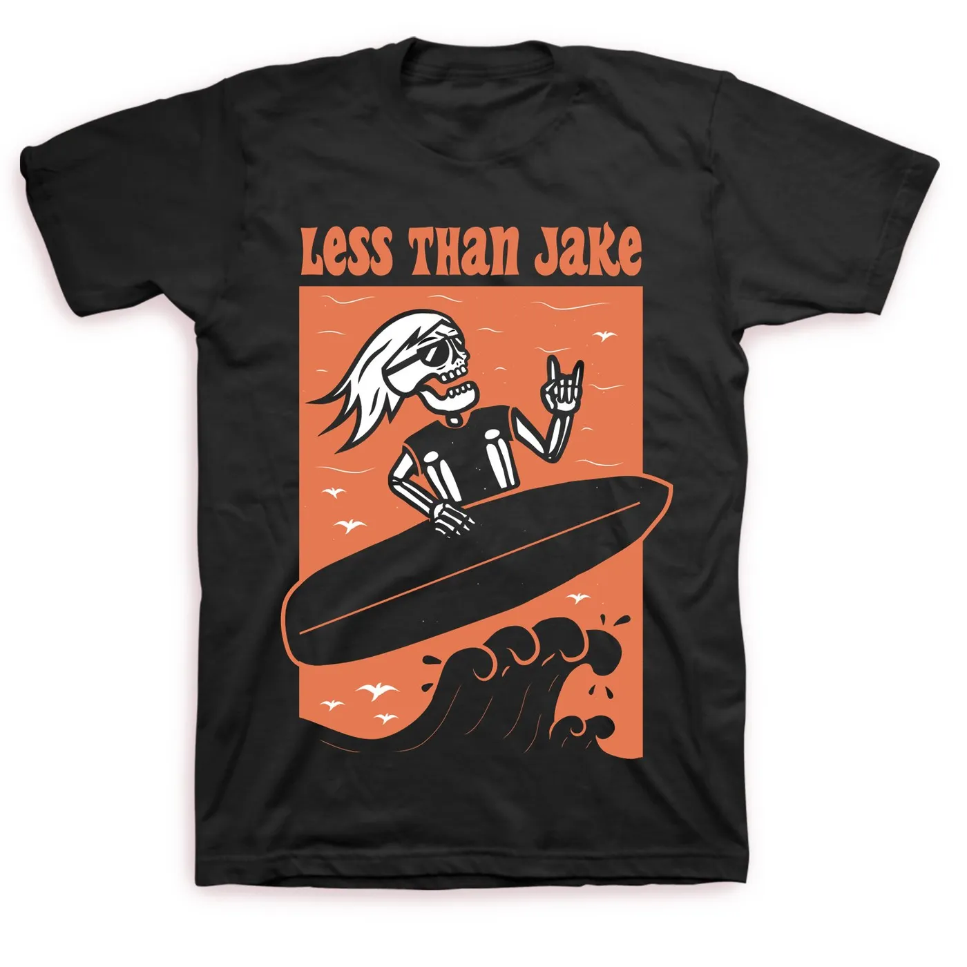 Less Than Jake Surfer Dude T-shirt (Black)