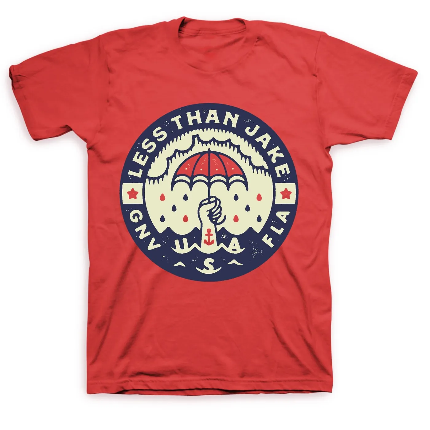 Less Than Jake Umbrella T-shirt (Heather Red)