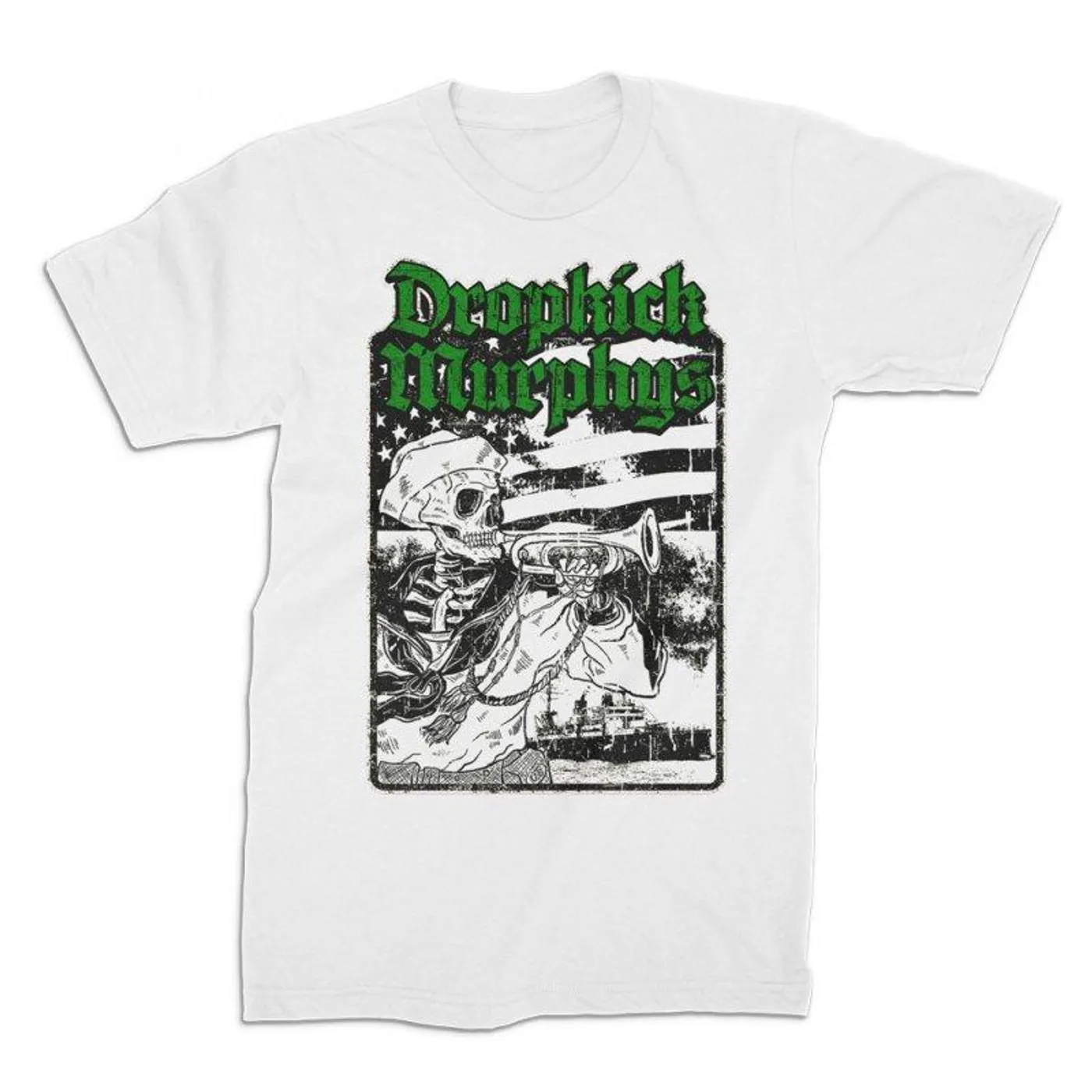 Dropkick Murphys Trumpeter T-shirt (White)