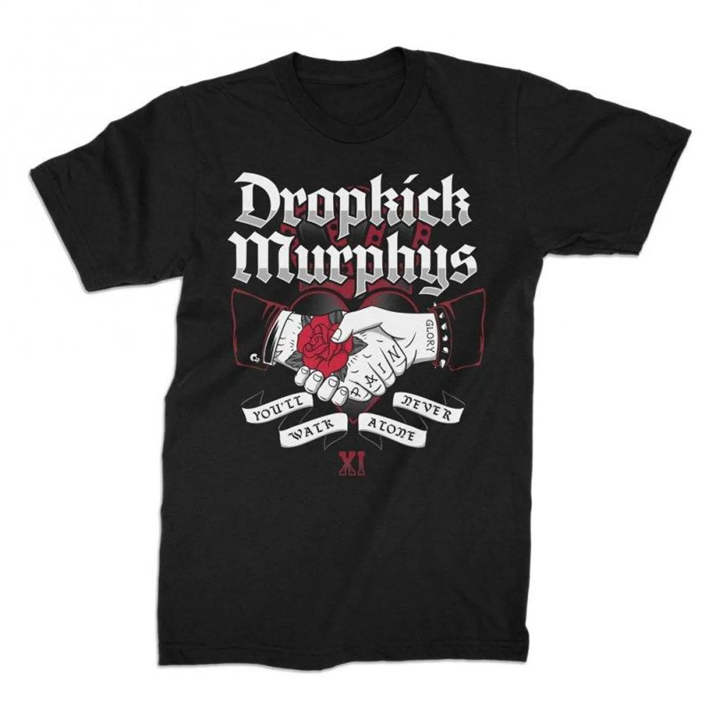 Dropkick Murphys Walk Alone Handshake Tee (Black)