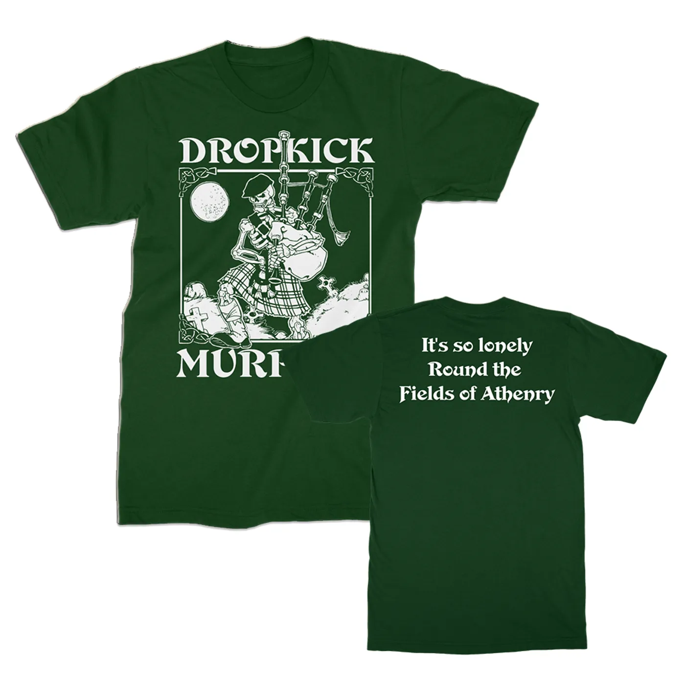 Dropkick Murphys Skelly Piper T-shirt (Forest)