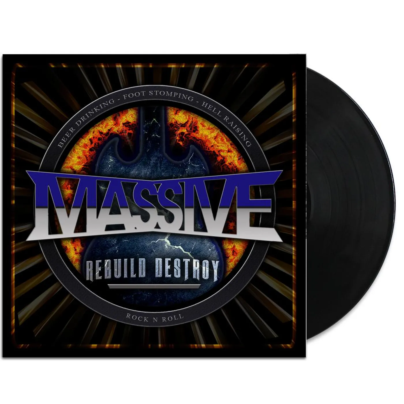 Massive Rebuild Destroy LP (Black) - Signed (Vinyl)
