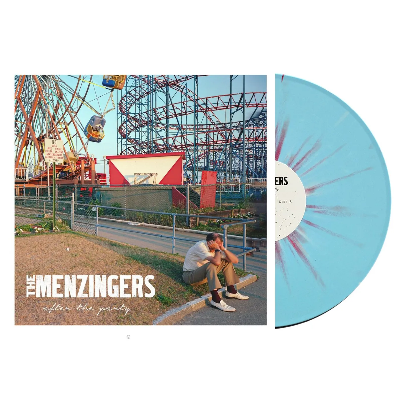 The Menzingers After The Party LP (Blue w/ Red/White Splatter) (Vinyl)