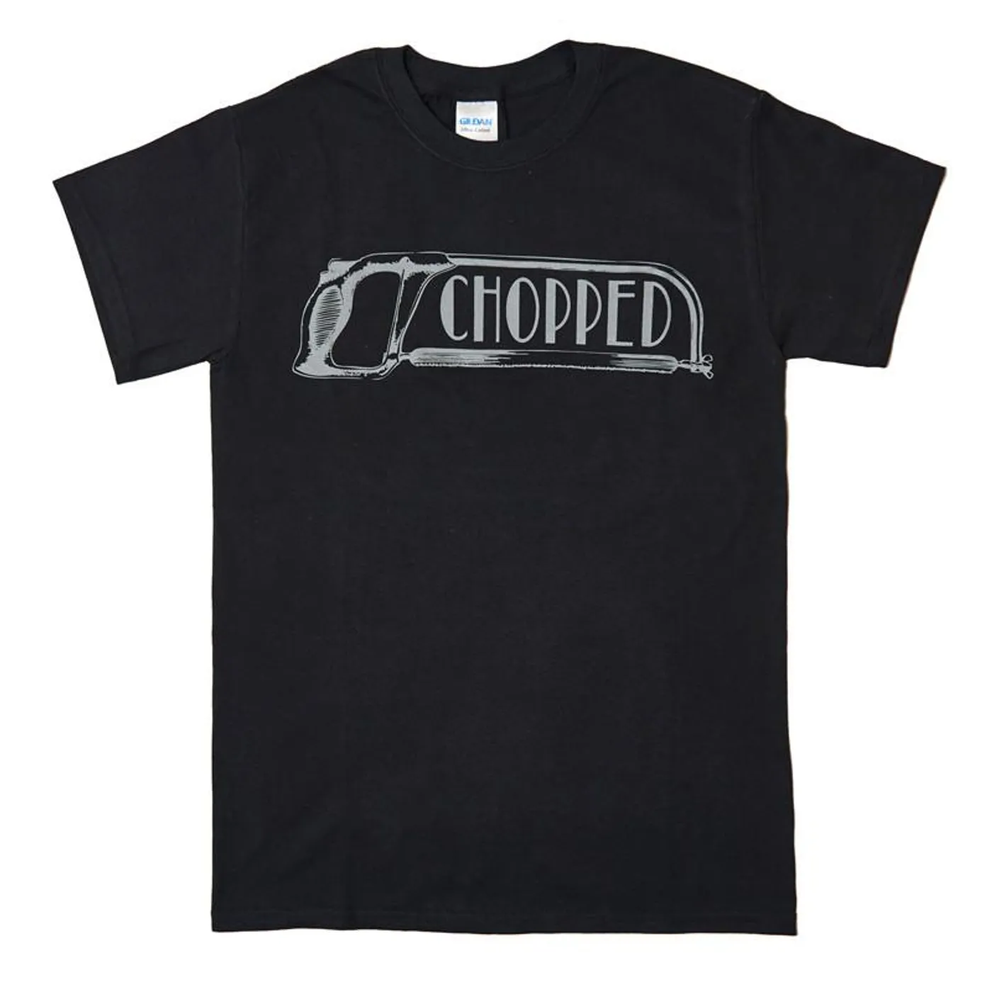 Chopped Grey Hacksaw Logo T-shirt (Black)