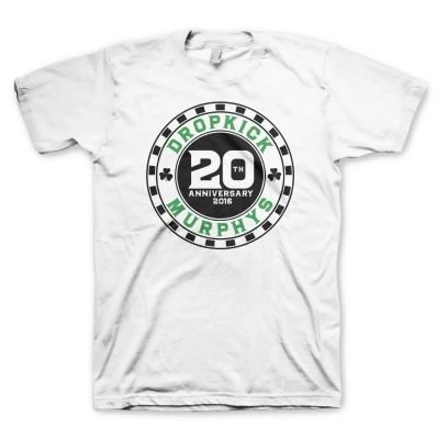 Dropkick Murphys 20th Anniversary Poker Chip T-shirt (White)