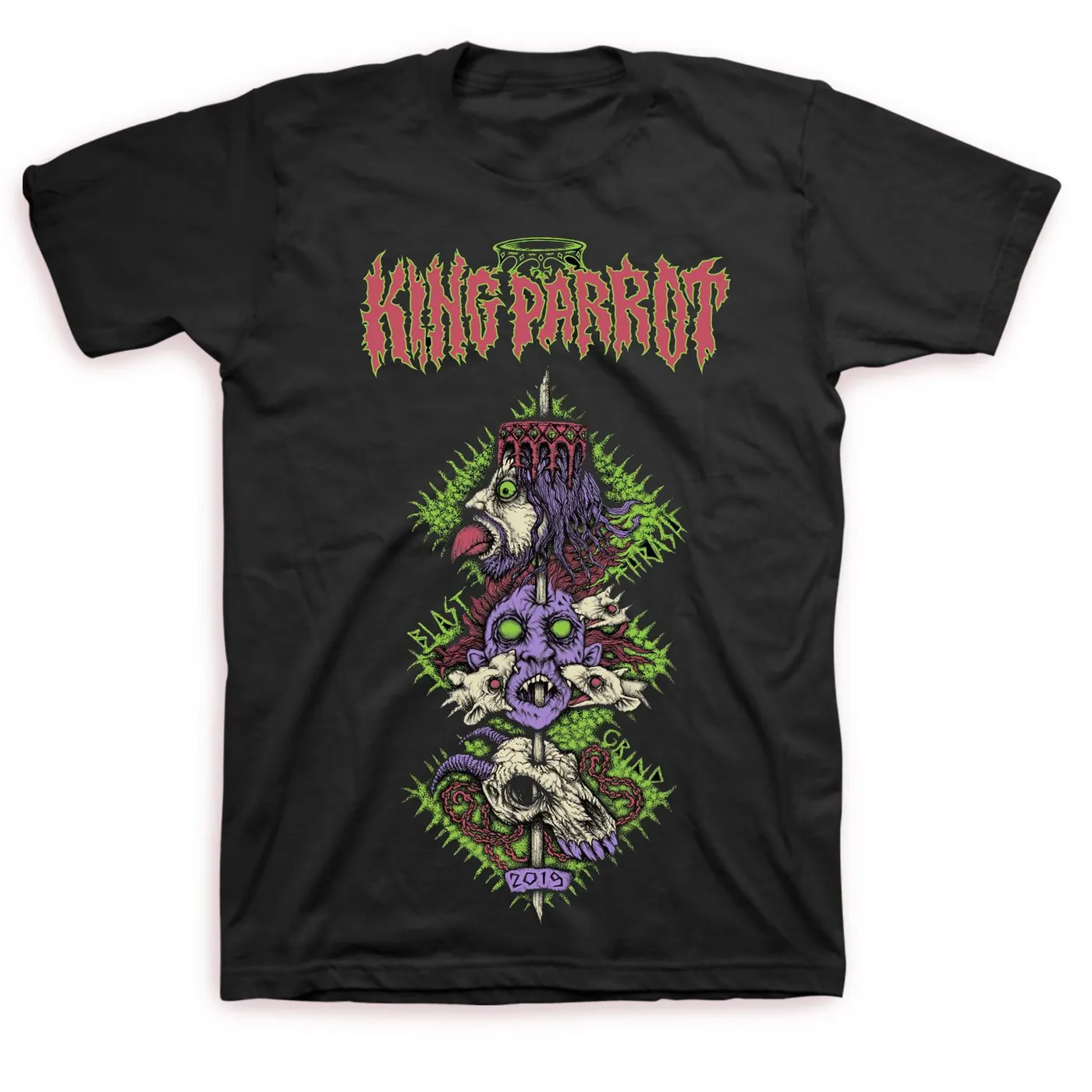 King Parrot Thrash Blast Grind Tour T-shirt (Black)