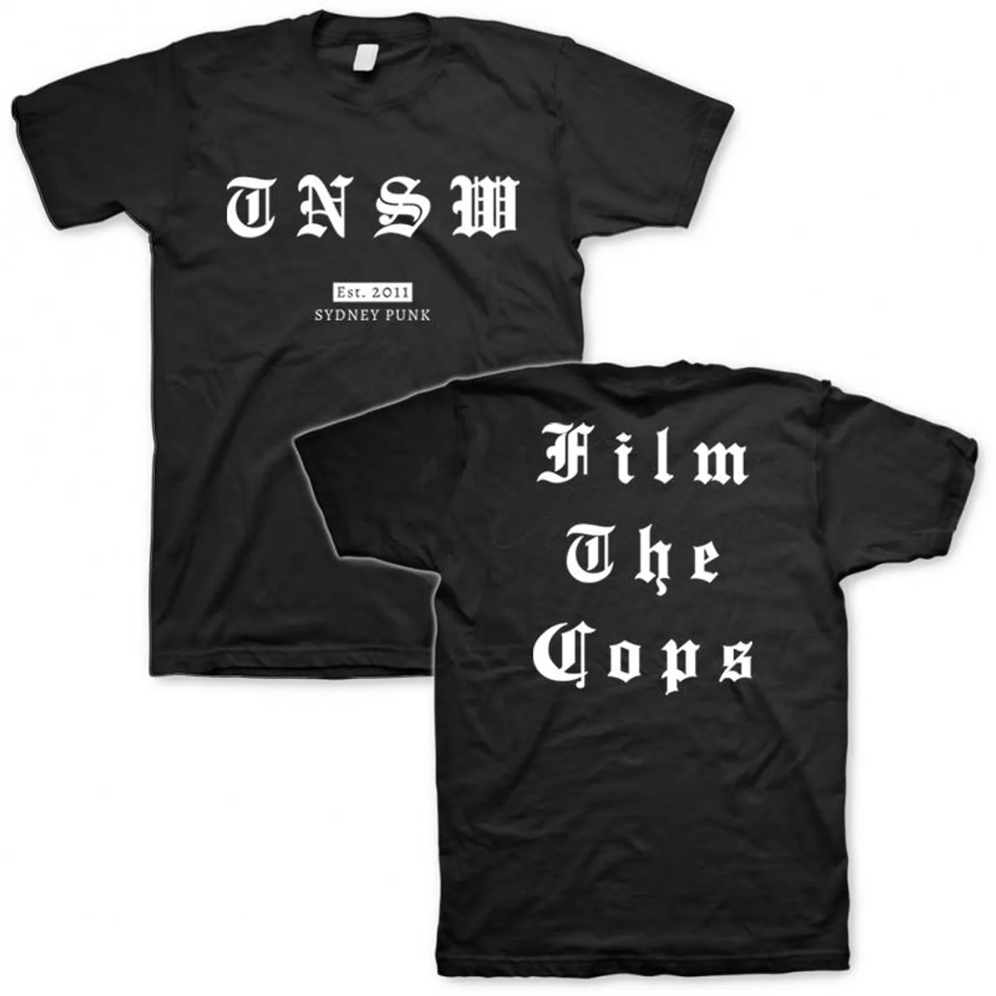 These New South Whales Film The Cops Tee (Black)