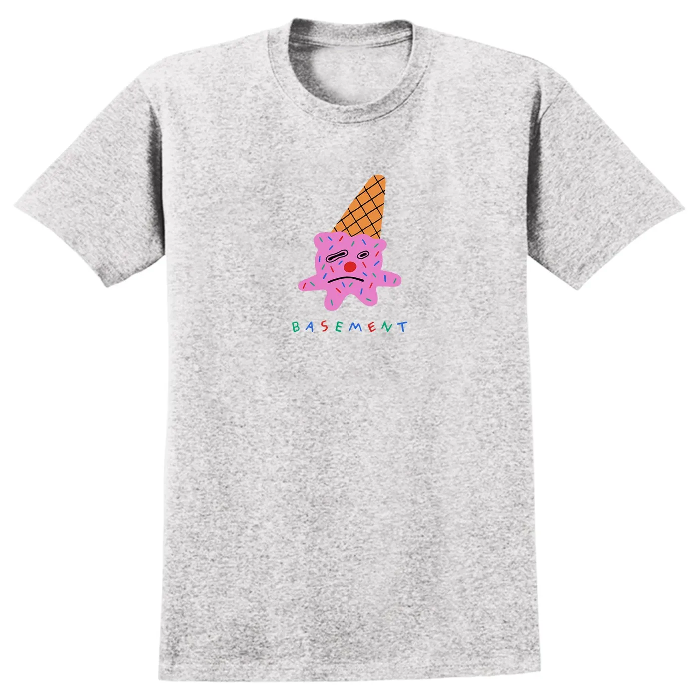 Basement Sad Ice Cream Tee (Grey)