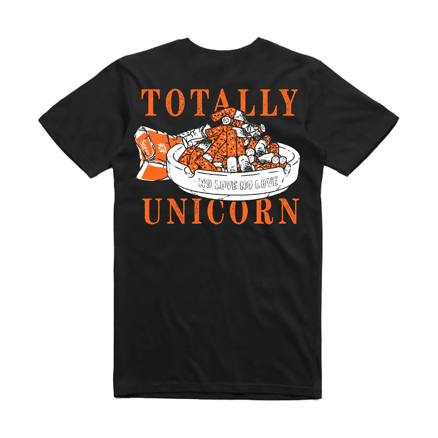 Totally Unicorn Ciggies Pocket Tee (Black)