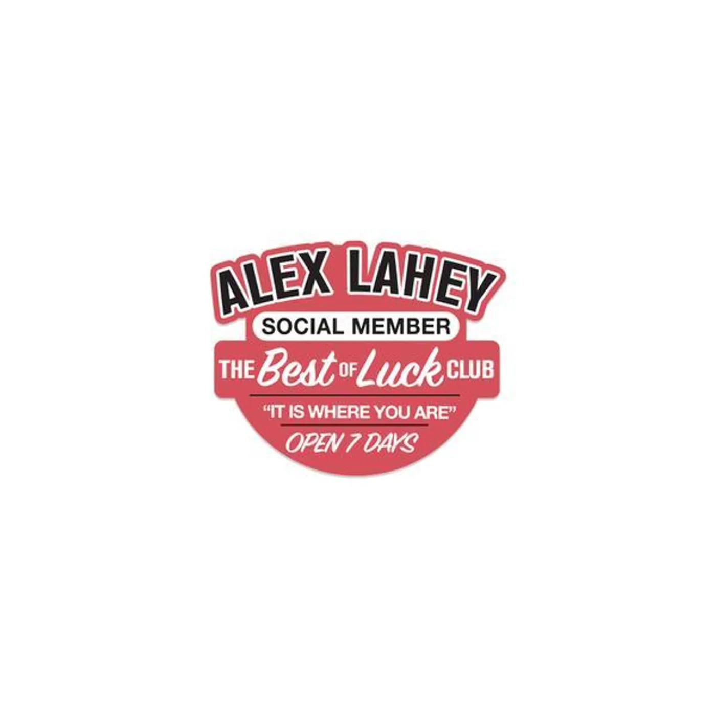 Alex Lahey The Best of Luck Club Enamel Pin