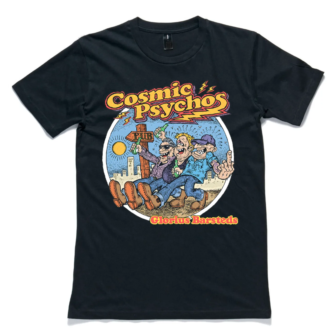 Cosmic Psychos Glorius Barsteds Cover Tee (Black)