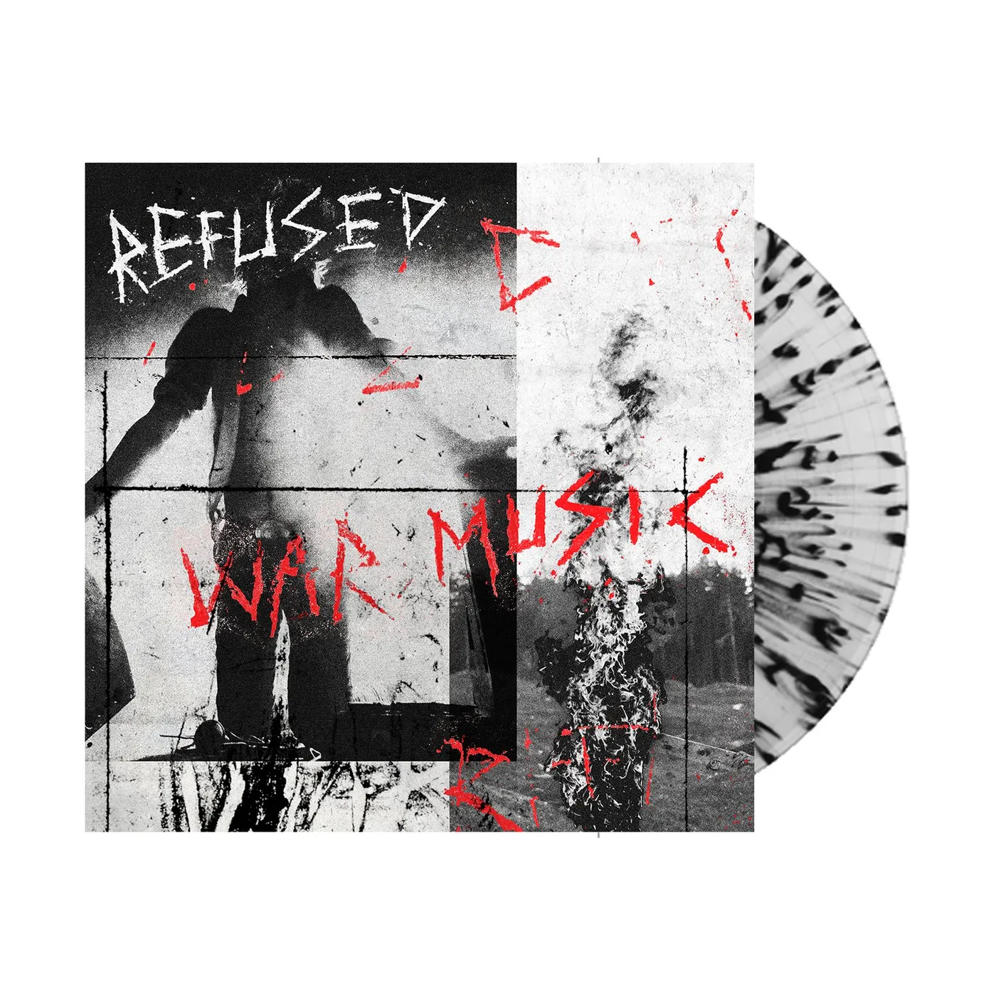Refused War Music LP (Clear with Black Splatter) (Vinyl)