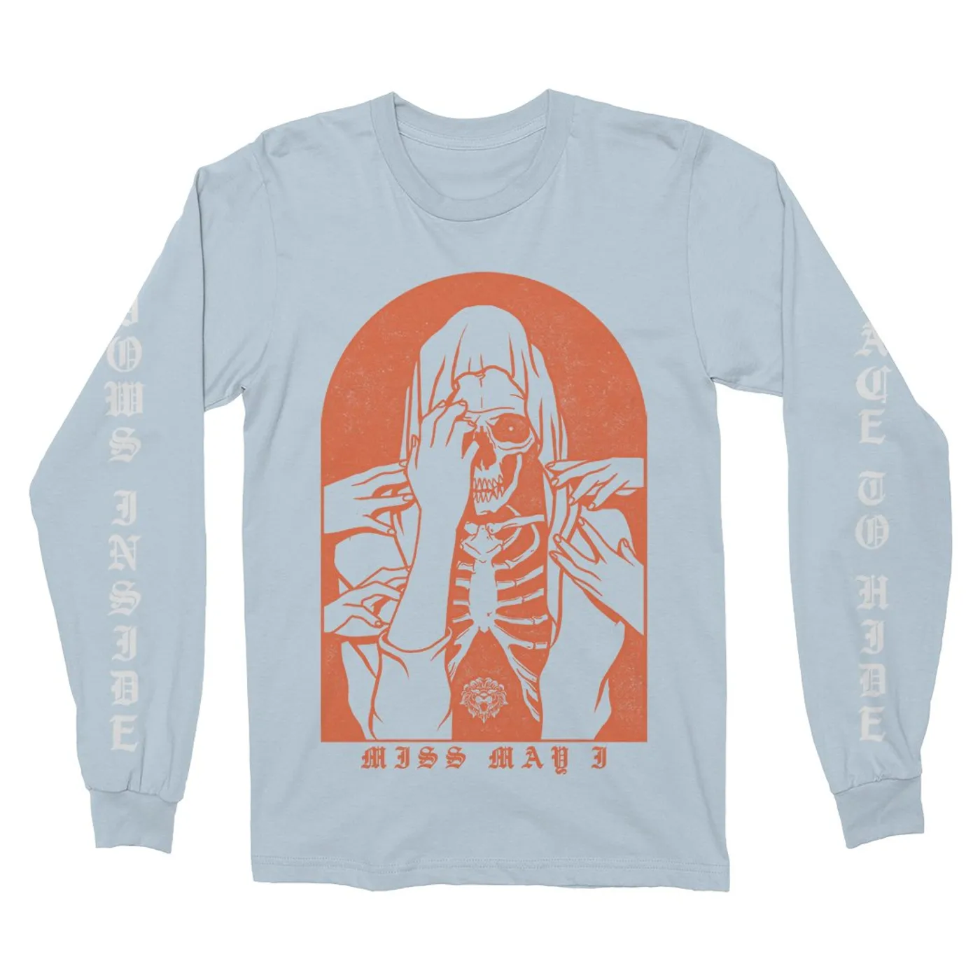 Miss May I - No Place To Hide Light Blue Long Sleeve