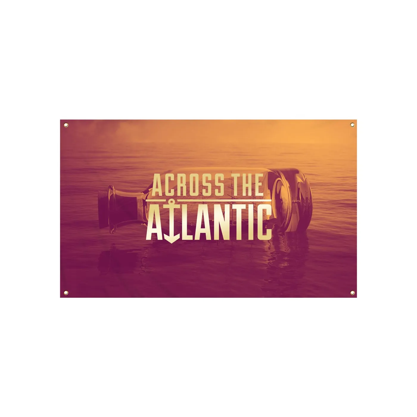 Across the Atlantic Works of Progress Wall Flag