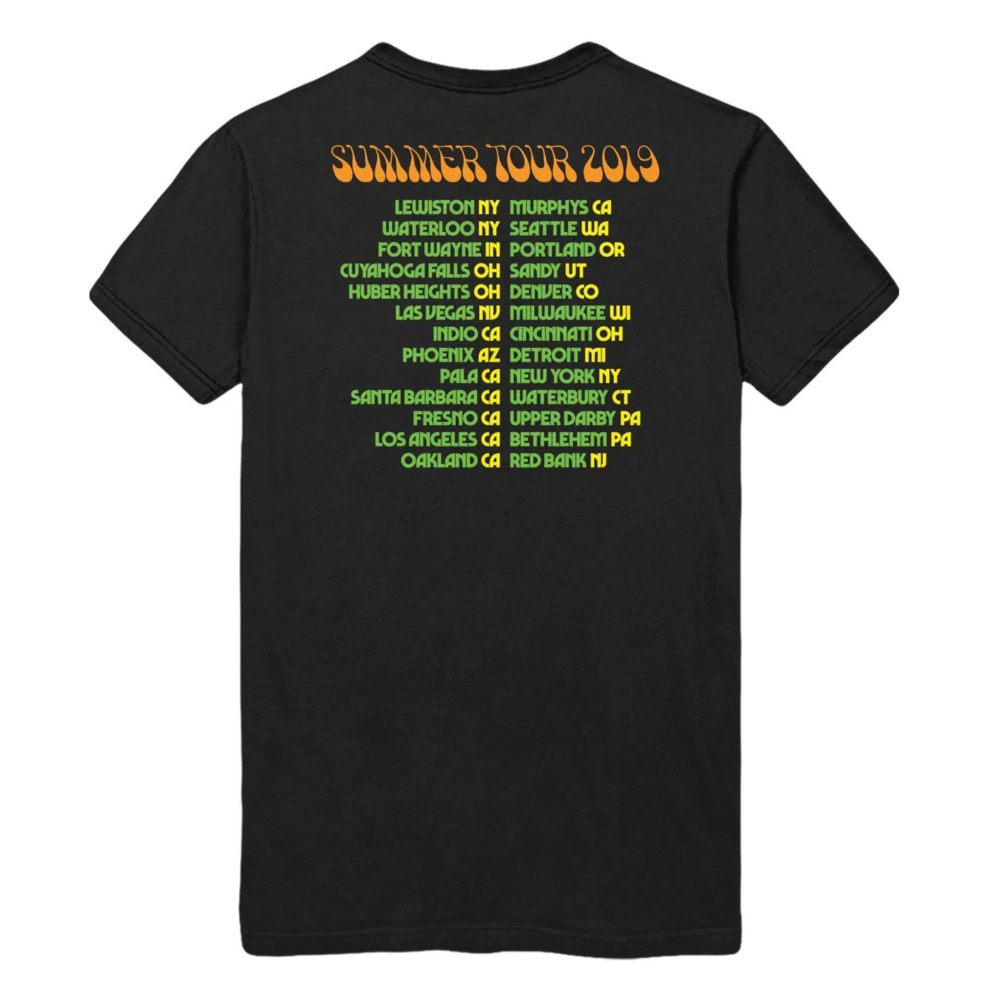 Neon Brian Wilson 2019 Tour Tee
