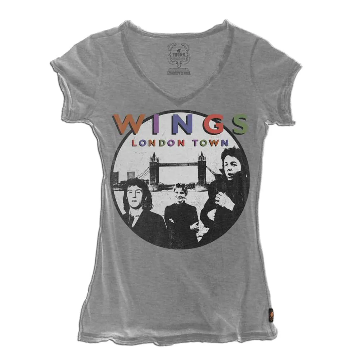 Paul McCartney Trunk Wings London Town V-Neck Tee