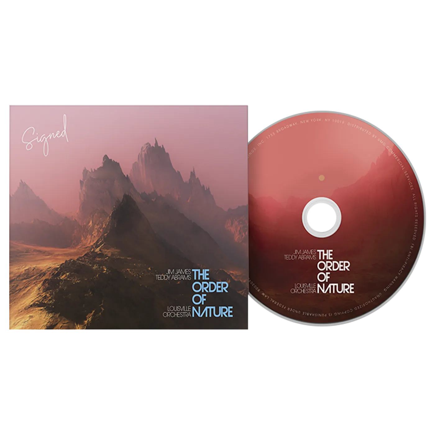 Jim James The Order of Nature Signed CD Booklet