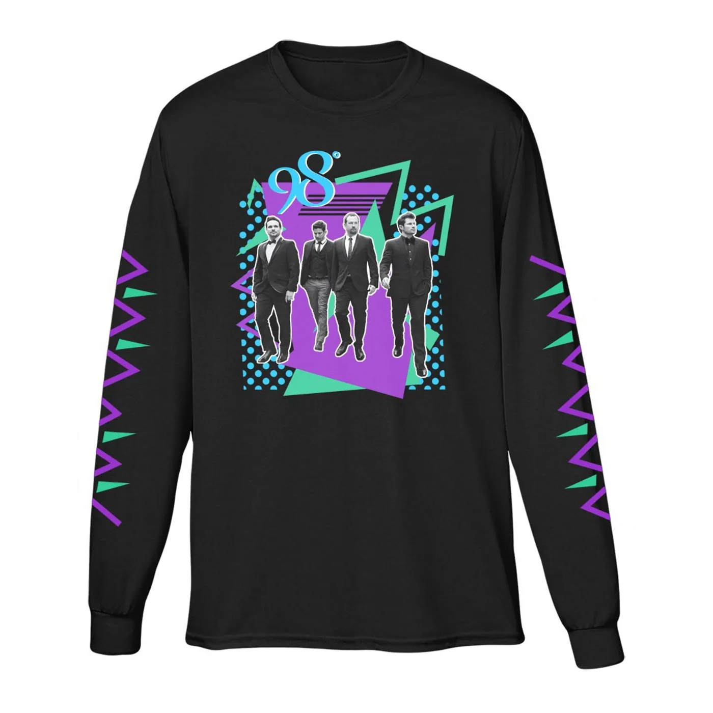 98 Degrees Long Sleeve Photo Tee
