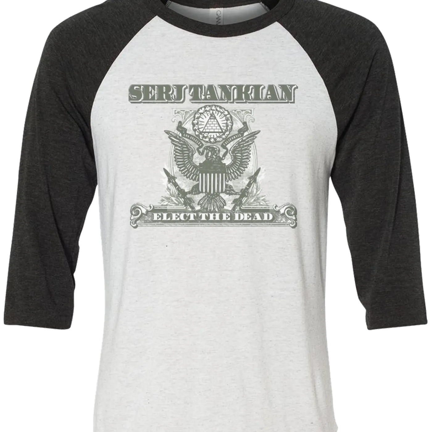 Serj Tankian Men's | In Serj We Trust | 3/4 Sleeve Baseball Tee