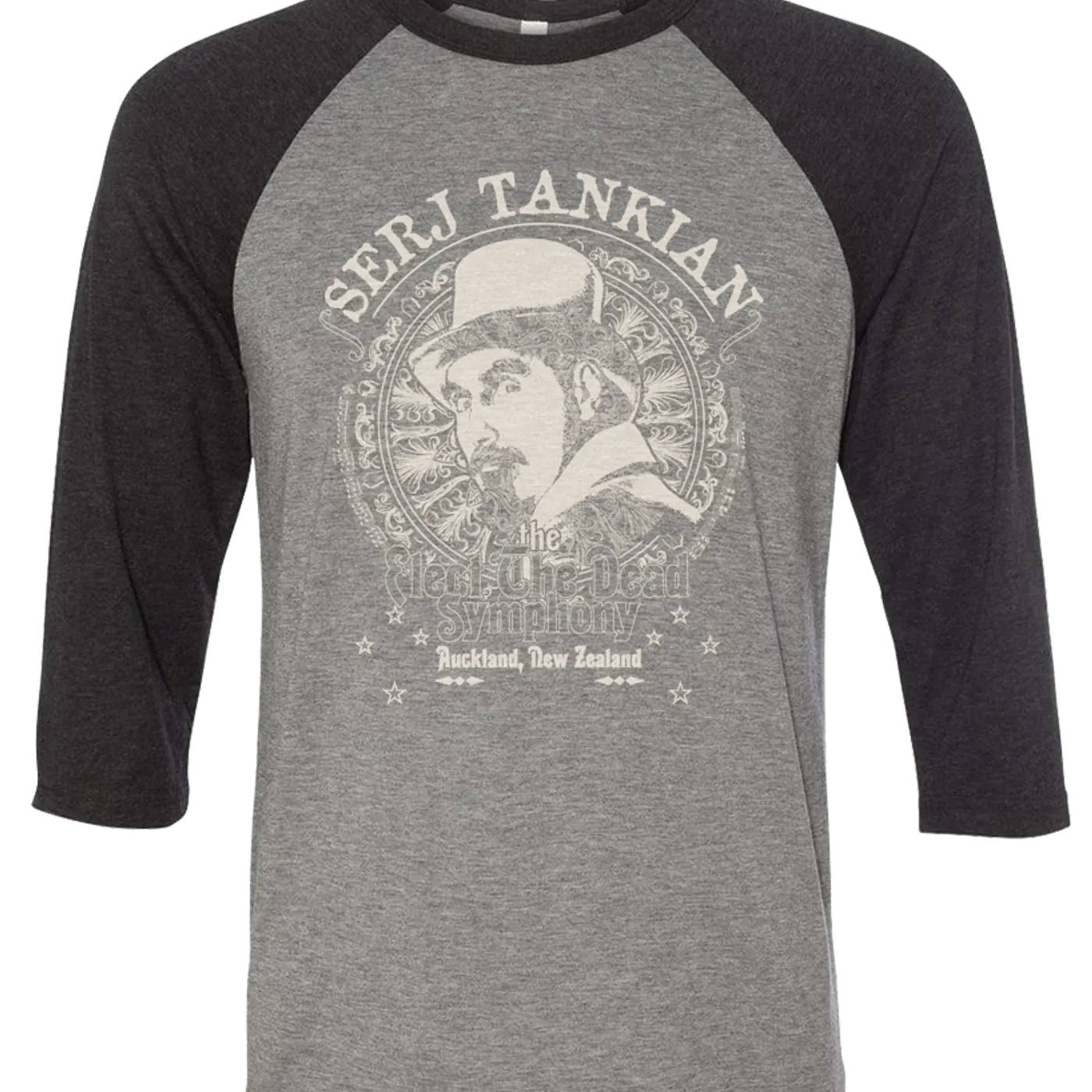 Serj Tankian Men's | Eyes Of Rauckland | 3/4 Sleeve Baseball Tee
