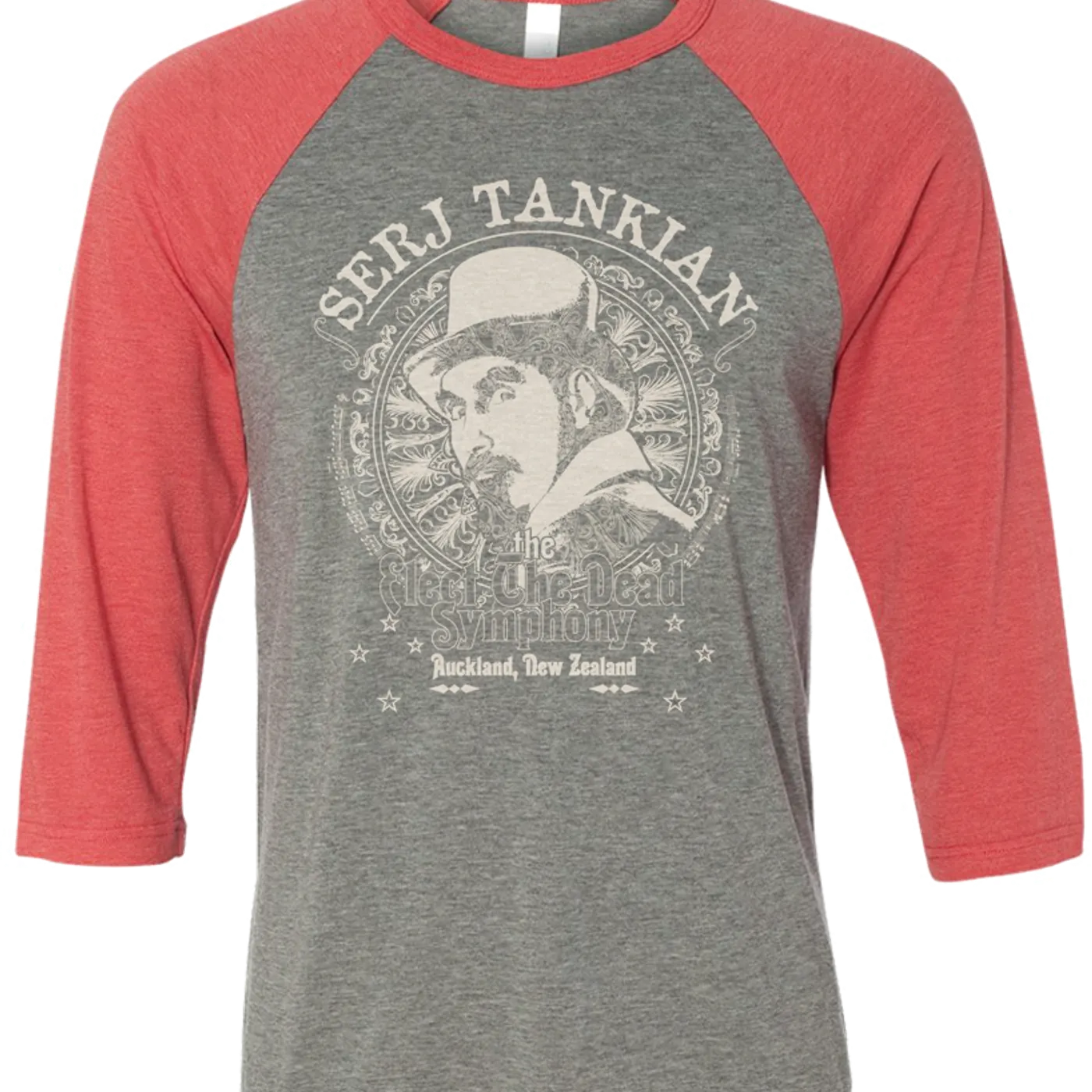 Serj Tankian Men's | Eyes Of Rauckland | 3/4 Sleeve Baseball Tee