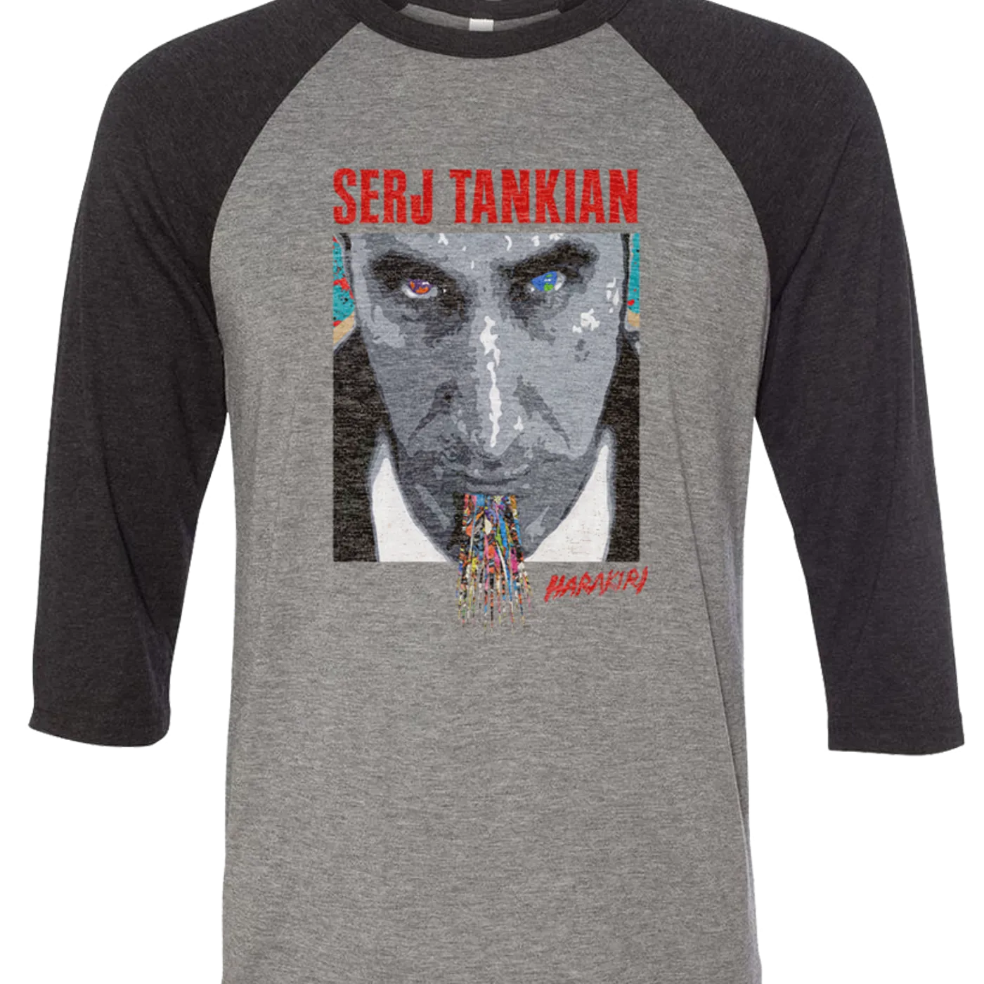 Serj Tankian Men's | Harakiri Cover | 3/4 Sleeve Baseball Tee