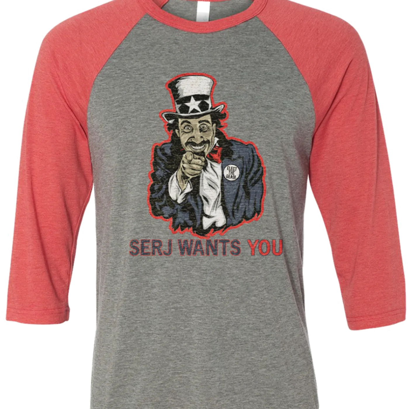 Serj Tankian Women's | Serj Wants You | 3/4 Sleeve Baseball Tee