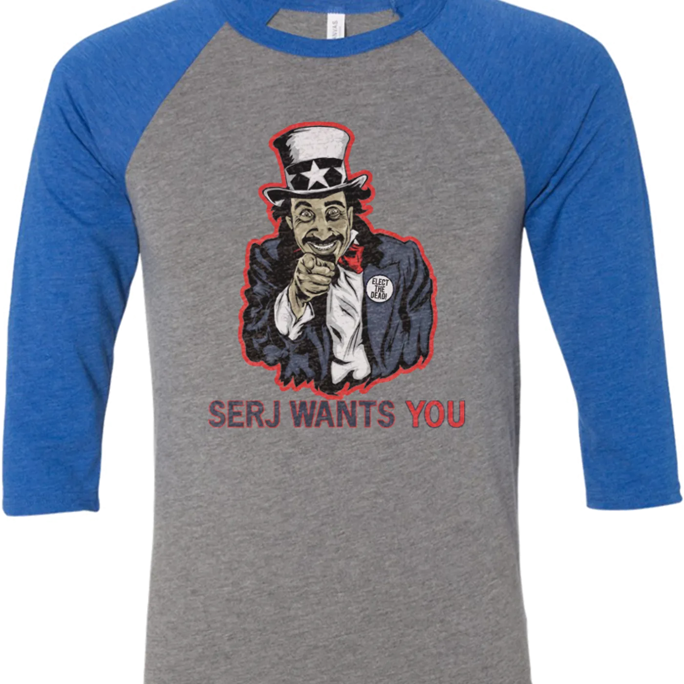 Serj Tankian Women's | Serj Wants You | 3/4 Sleeve Baseball Tee