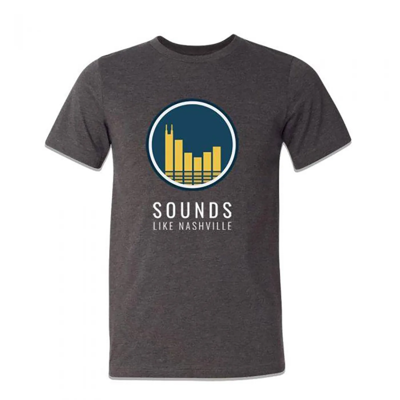 Sounds Like Nashville Skyline Levels Grey Logo Tee