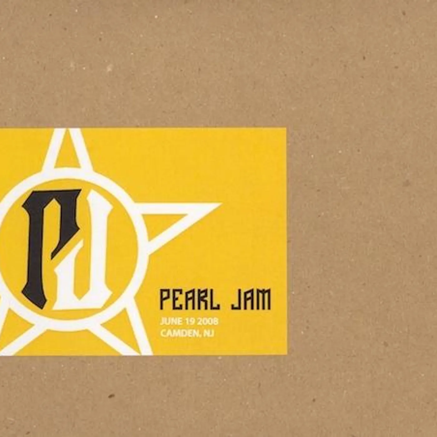 Pearl Jam CAMDEN 6/19/2008 BOOTLEG CD