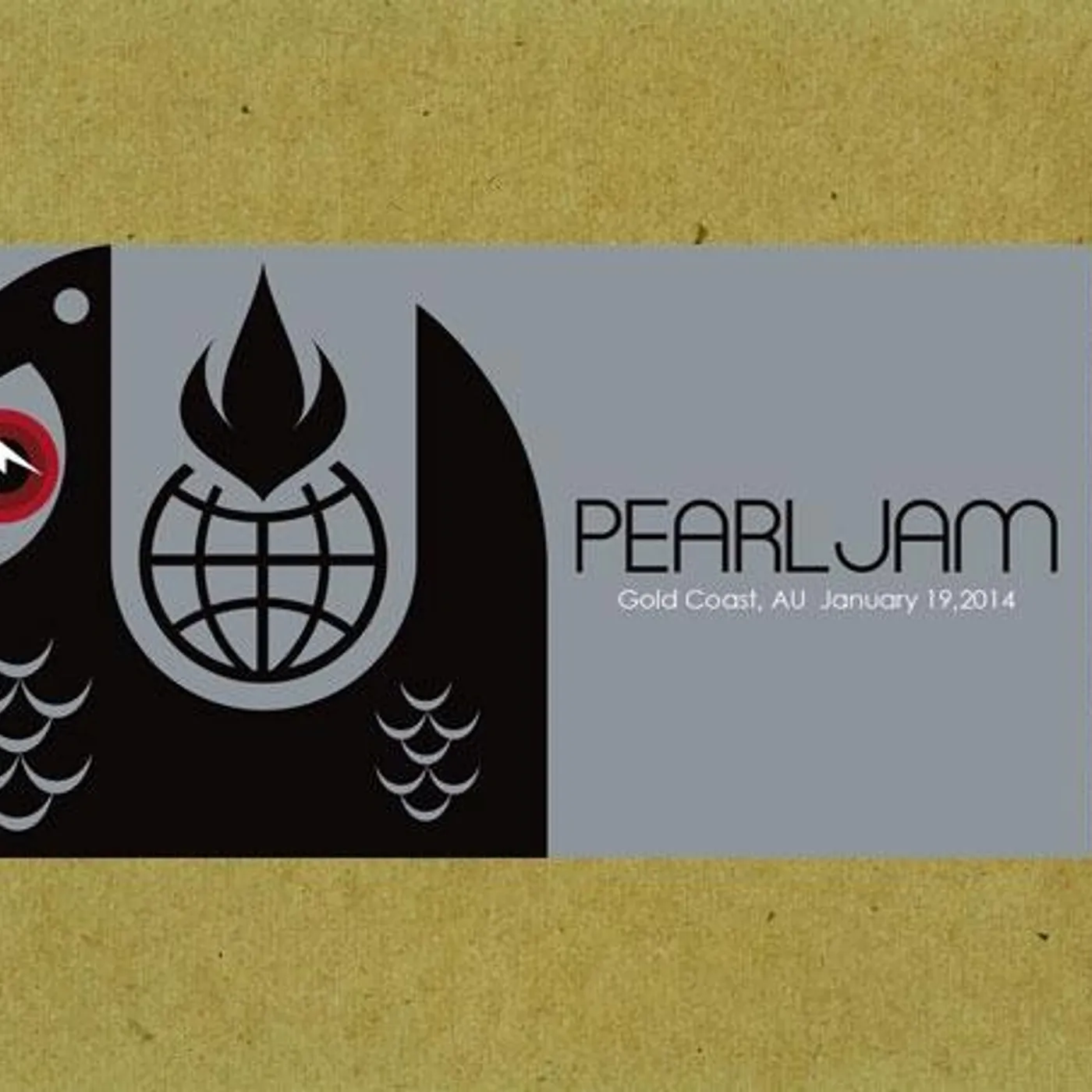 Pearl Jam GOLD COAST 1/19/2014 BOOTLEG CD