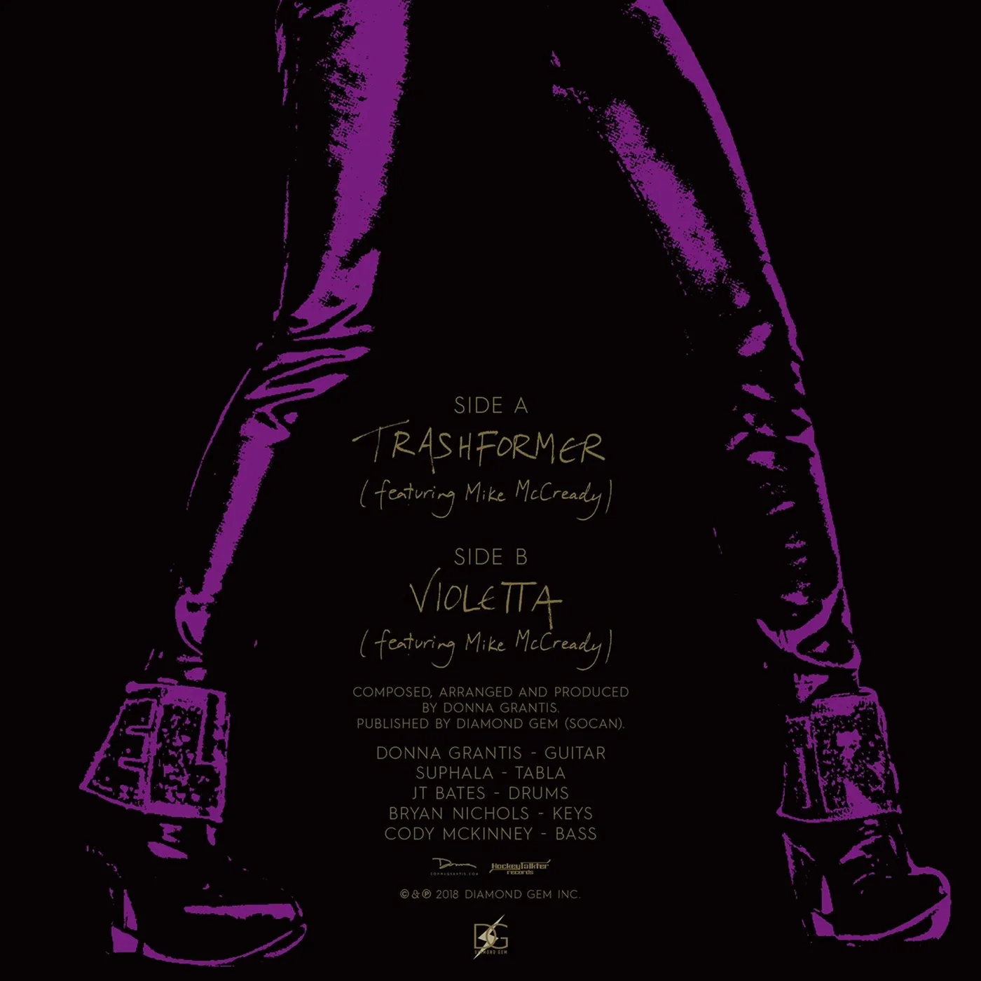 Pearl Jam Donna Grantis TRASHFORMER  b/w VIOLETTA Feat. Mike McCready 7" (Vinyl)