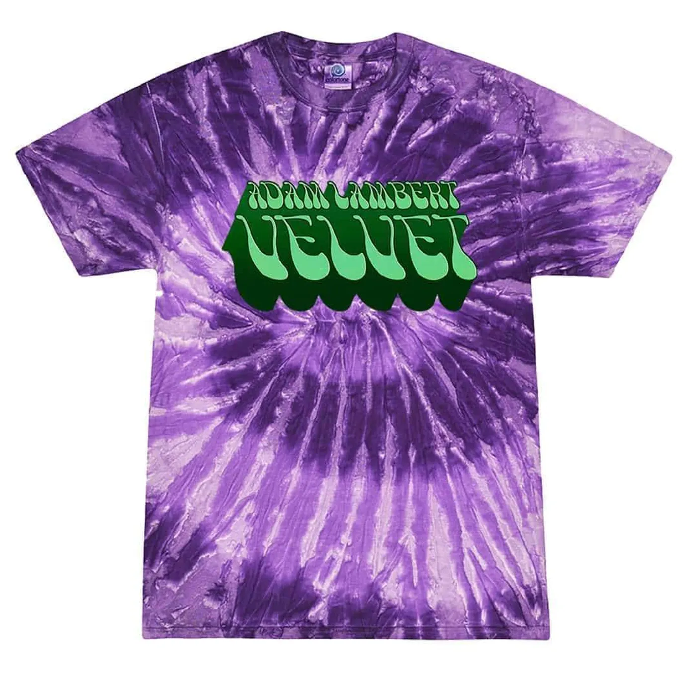 Adam Lambert Deep Purple Tie-Dye Logo Tee
