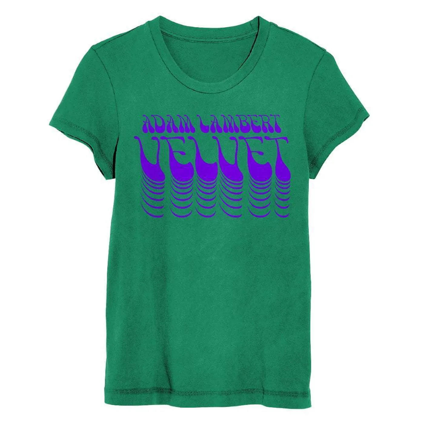 Adam Lambert Green Women's Flock Print Tee