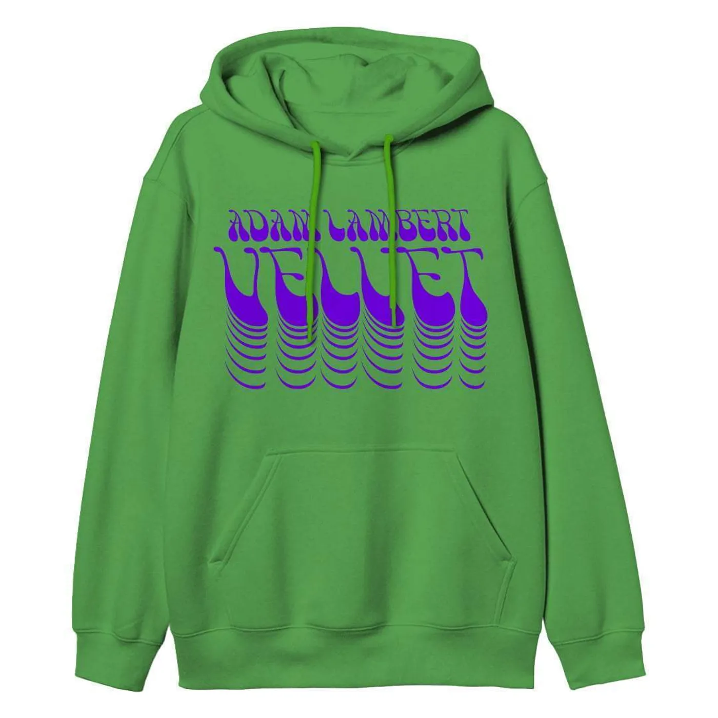 Adam Lambert Green Flock Print Hoodie