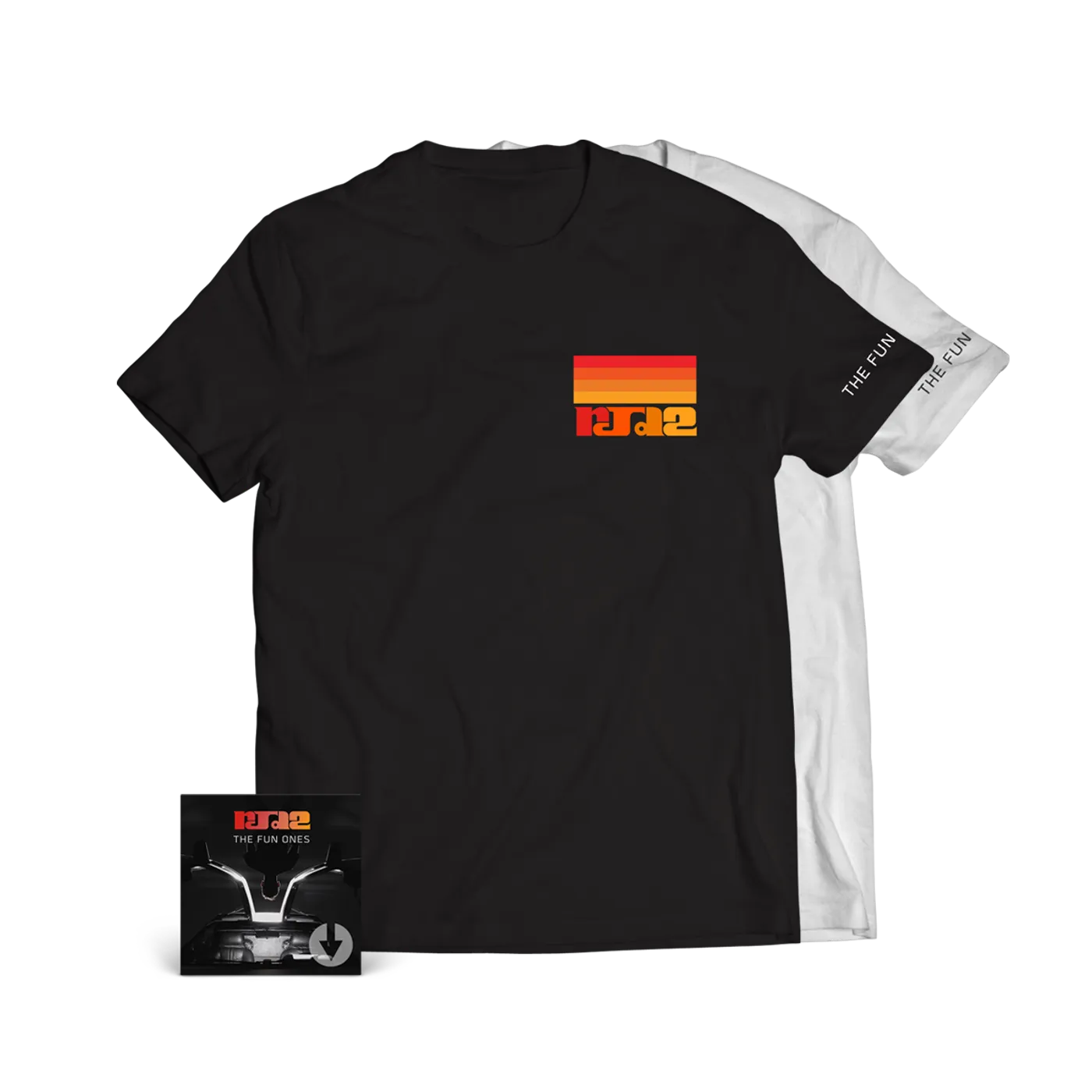 RJD2 The Fun Ones Striped Print T-Shirt + Digital Download