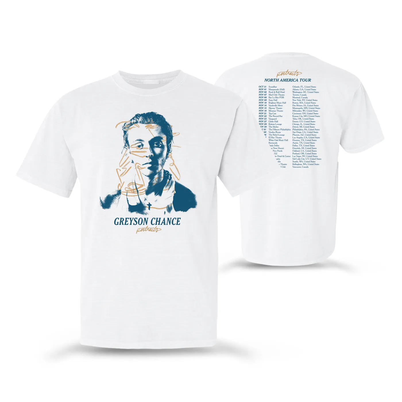 Greyson Chance Portrait Tee